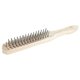 Щетка металлическая 3-рядная, деревянный корпус, Политех Политех Инструмент Инструмент 2120003