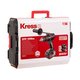 Дрель-шуруповерт аккумуляторная ударная бесщеточная KRESS KUC33, 20В, кейс
