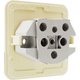 Розетка 1 гнездо (б/з) О/У. бежевый Jilion 9533427
