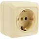 Розетка 1 гнездо (с/з) О/У. бежевый Jilion 9533431