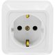 Розетка 1 гнездо (с/з) О/У. белый Jilion 9533430