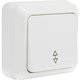 Выключатель одноклавишный проходной О/У. белый Jilion 9533402