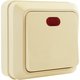 Выключатель одноклавишный с подсветкой О/У. бежевый Jilion 9533405