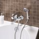 Смеситель для ванны с душем РМС SL50-009E с коротким изливом Хром