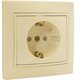 Розетка 1 гнездо (с/з, с/ш) С/У. бежевый Jilion 9533165