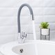 Смеситель для кухни РМС SL137GY-016F с гибким изливом Серый