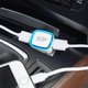 Автомобильный USB-адаптер 2USB 2100мА, белый с синим кольцом Jilion 9537081