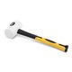Киянка белая 450 г, обрезиненная рукоятка, 70% фиберглас, Pobedit Pobedit 2541345