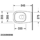 Унитаз, Duravit, D-Code, подвесной, шгв 355*545*340, цвет-белый (стар.арт 2535090000)