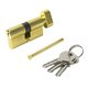 Цилиндр. механизм, ключ-защелка,цвет:золото,60 мм Политех Политех Инструмент Инструмент 8124060