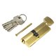 Цилиндр. механизм, ключ-защелка,цвет:золото,В50х40 мм Pobedit Pobedit 8126420