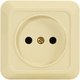 Розетка 1 гнездо (б/з) О/У. бежевый Jilion 9533427