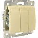 Выключатель трёхклавишный С/У. бежевый Jilion 9533153