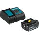 Аккумулятор BL1830B (18В, 3.0 Ач, Li-Ion)+зарядное устройство DC18SD Makita 191A23-6