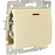 Выключатель одноклавишный с подсветкой С/У. бежевый Jilion 9533125