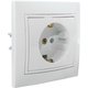 Розетка 1 гнездо (с/з, с/ш) С/У. белый Jilion 9533164