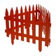 Заборчик "Садовый"  3,10 м. терракот Россия 8065105