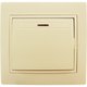 Выключатель одноклавишный с подсветкой С/У. бежевый Jilion 9533125