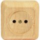 Розетка 1 гнездо (б/з) О/У. дуб Jilion 9533474