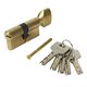 Цилиндр. механизм, ключ-защелка,цвет:золото,60 мм Pobedit Pobedit 8126060