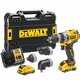 Дрель-шуруповерт DEWALT DCD703L2T 12В XR с набором из 4-х насадок DCD703L2T-QW