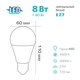 Лампа светодиодная A60_8W_E27_4500K A60 8Вт E27 4500K Jilion 9512008