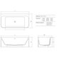 Ванна, , Modern, шгв 1800*800*560, цвет-белый матовый DEA Design DD8665 1800 18